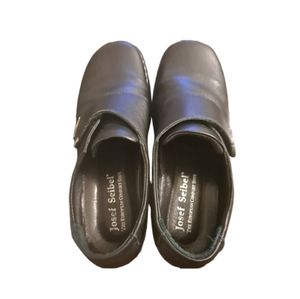 Josef Seibel Black Leather Shoes Size 40